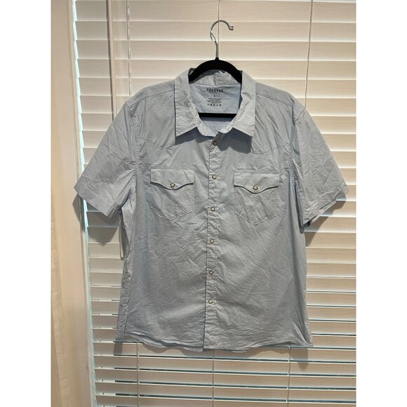 Tecovas Men's Denim Pearl Snap Button Up - Size XL - Picture 1 of 4